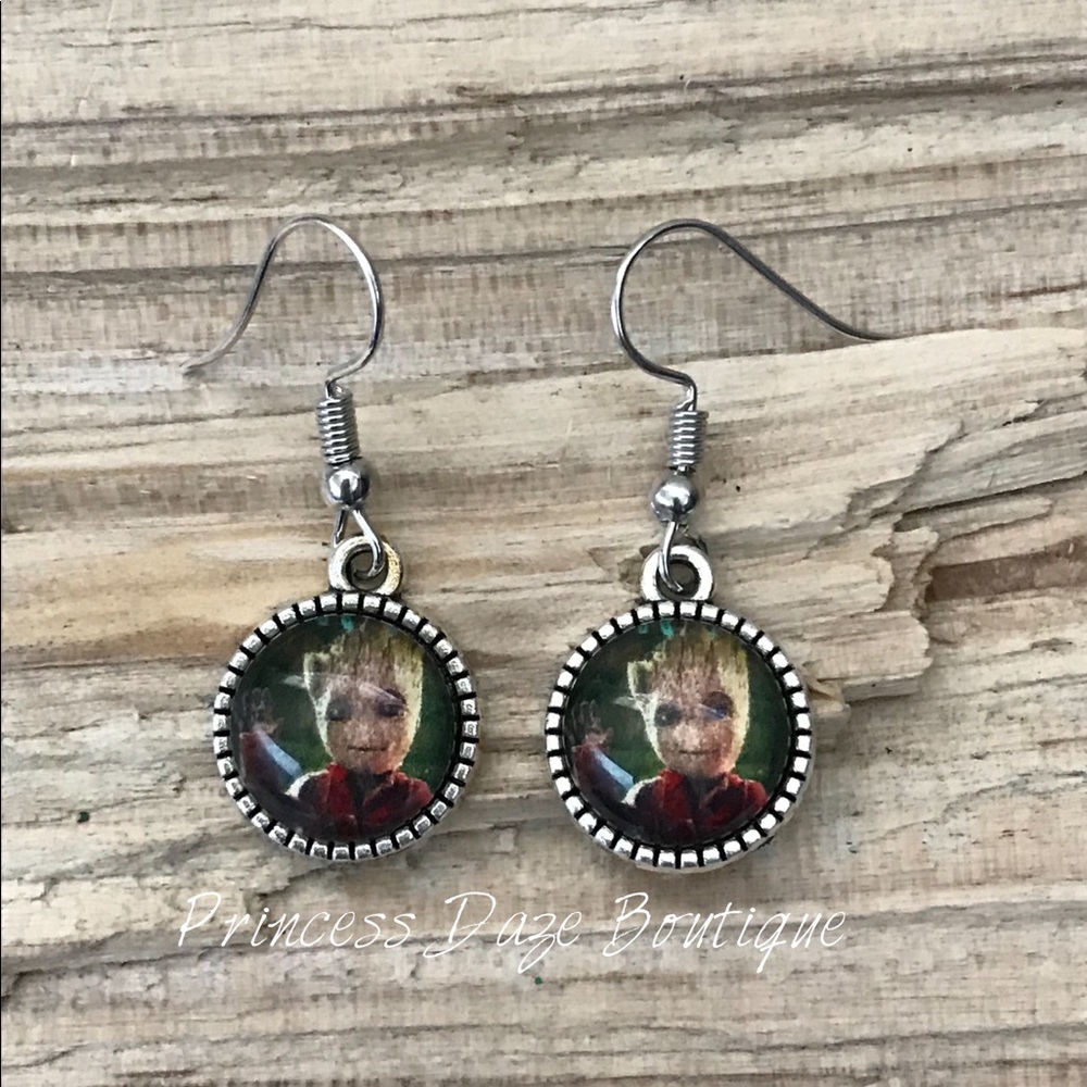I Am Groot Dangle Earrings
